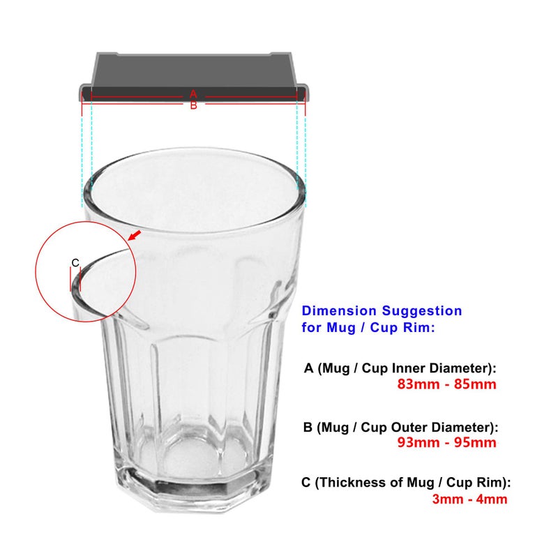 CM COSMOS Pack of 6 Anti-Dust Spill Proof Soft Silicone Replacement Coffee Mug Lids Cover, Cup Lid Cover - Image 5